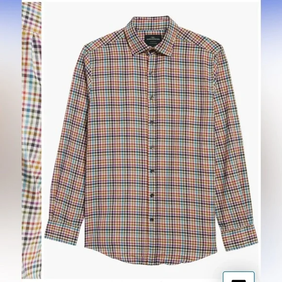 NWT Rodd & Gunn multi-colored plaid shirt size XL - Picture 10 of 13